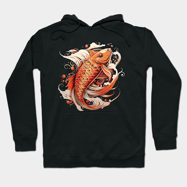 Koi Carp Japanese Style Hoodie by ArtLegend99